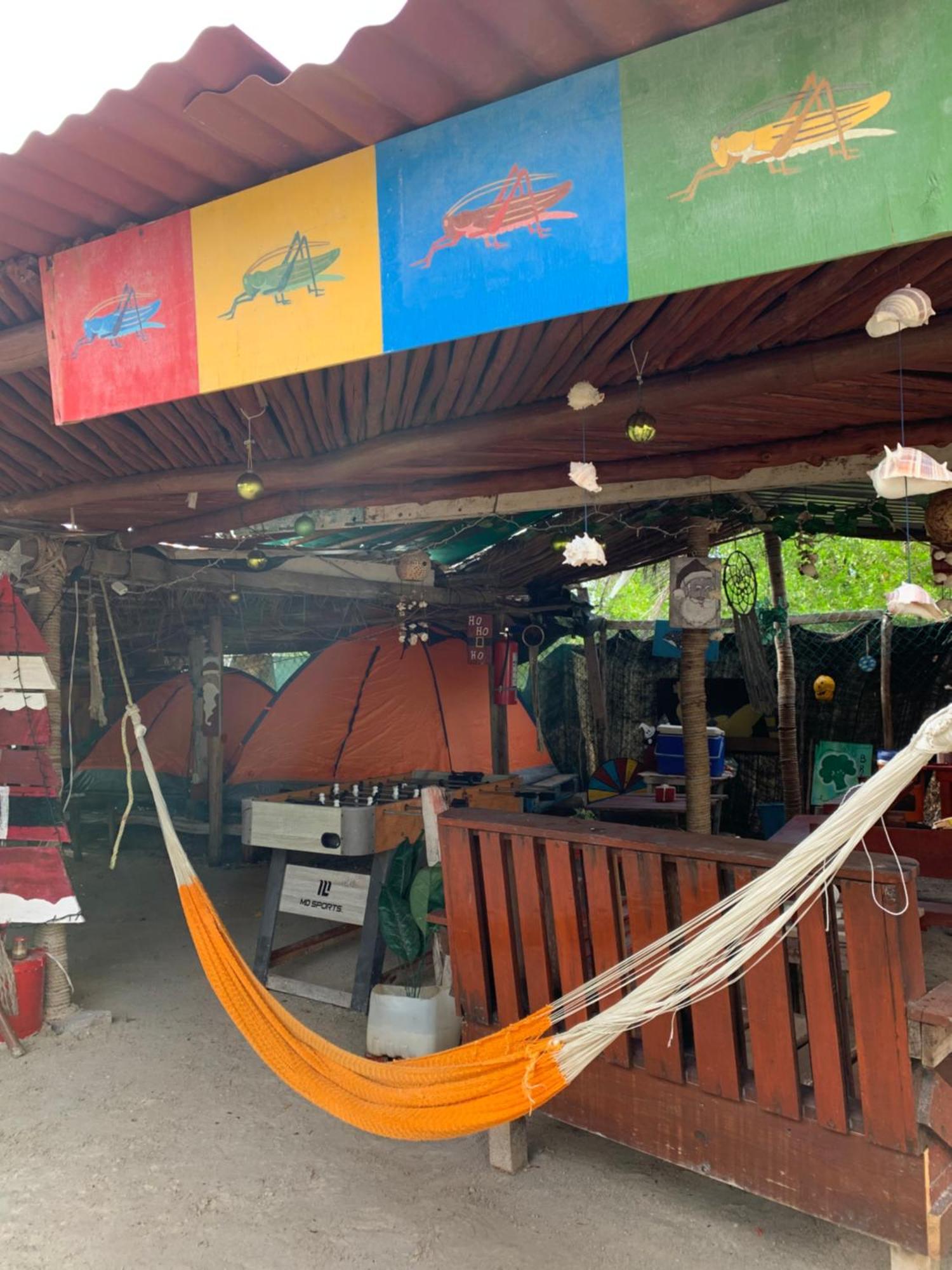 Casa De Los Santos Camping Y Eco Cabanas Isla Holbox ภายนอก รูปภาพ